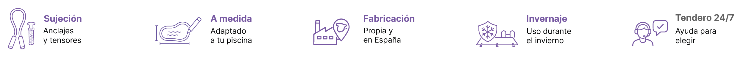 Caracter&iacute;sticas de cobertores de tensores